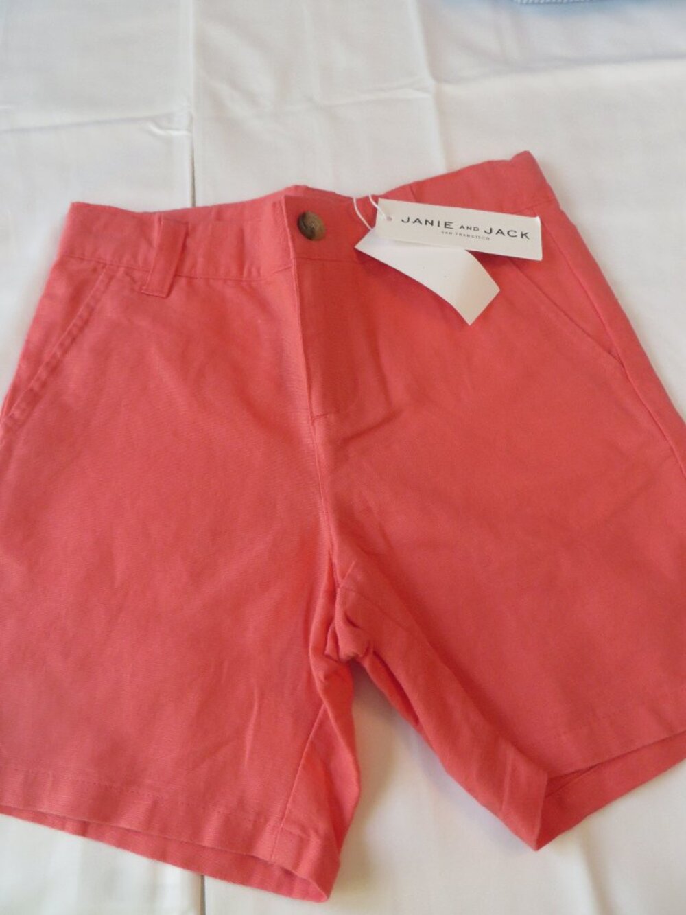 Size 5 | Janie and Jack Shorts | Red Linen | NEW w TAGS